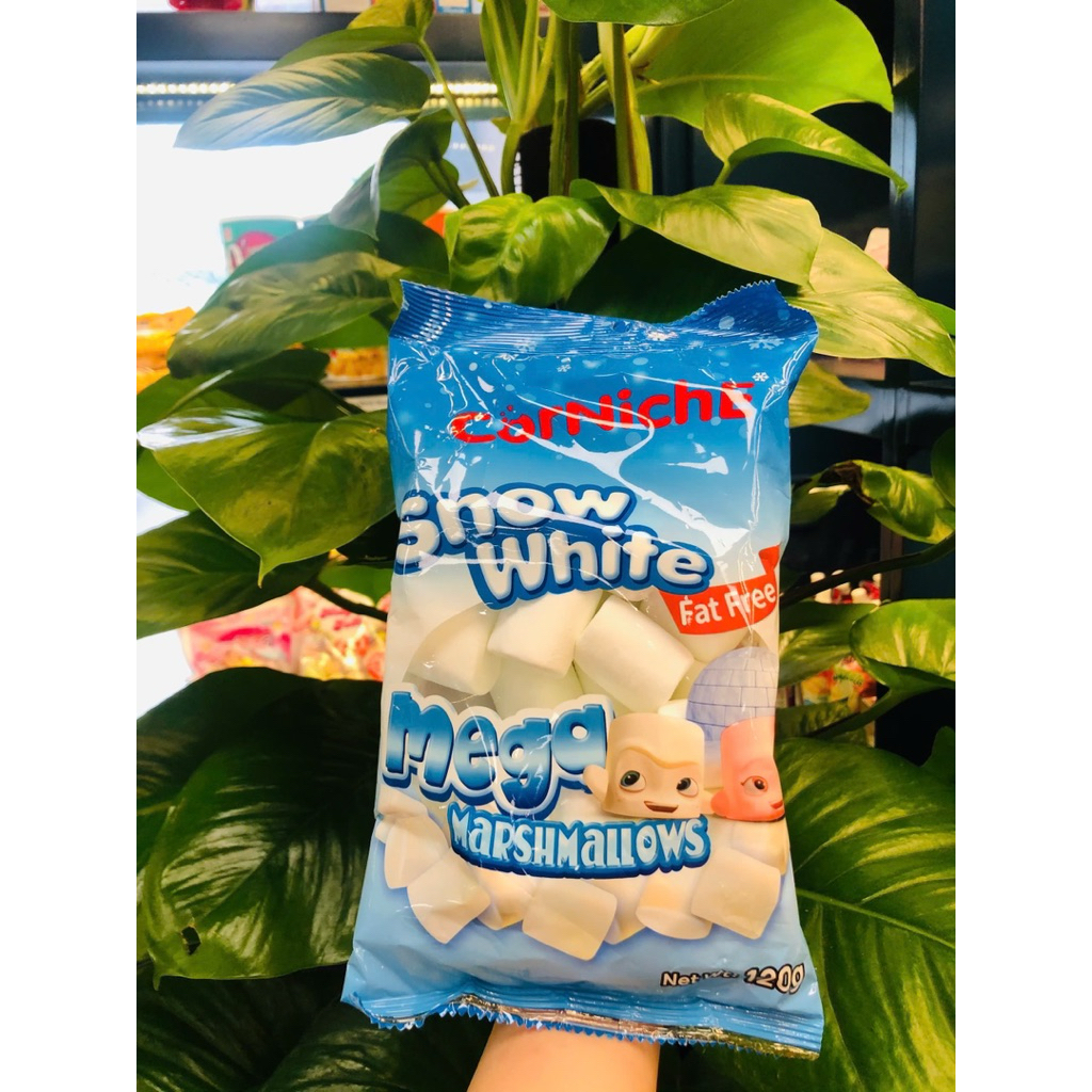 [Kẹo Dẻo]  120g Marshmallows Mega Hiệu Snow White Hàng Nhập Khẩu PHILIPPINES Marshmallows Snow White