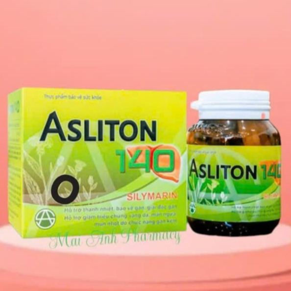 Asliton 140 lọ 90v-hỗ trợ thanh nhiệt,giải độc,cải thiện chức năng gan