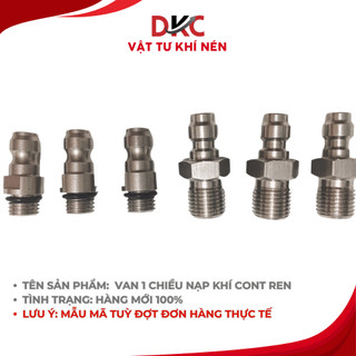 Van 1 chiều nạp khí cont ren M8, M10