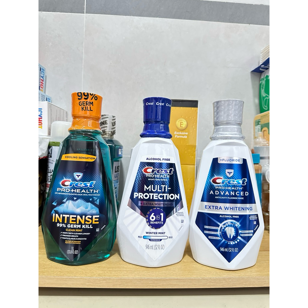 Nước Súc Miệng Crest 3D White Anticavity Fluoride Mouth Wash Glamorous White