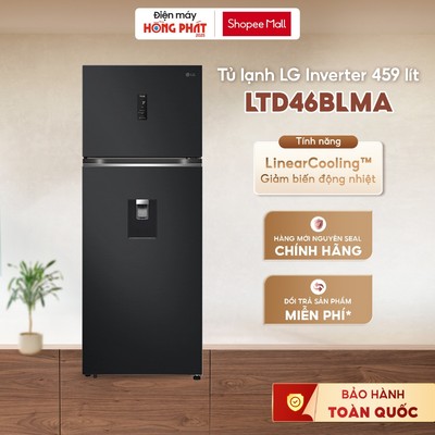 LTD46BLMA | Tủ lạnh LG ngăn đá trên Smart Inverter™ 459L màu đen LTD46BLMA [FREESHIP HCM]