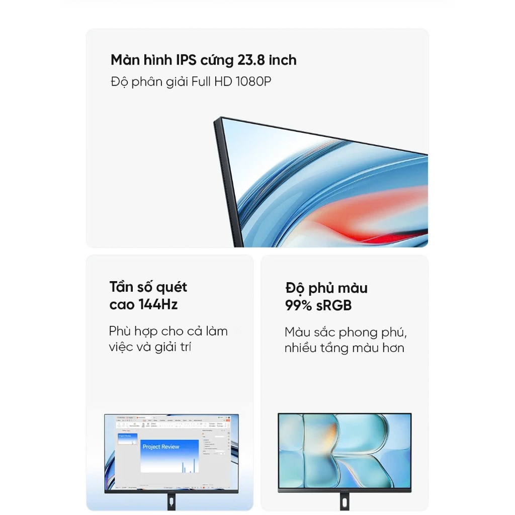 Màn hình máy tính Xiaomi Monitor A24i 2026 ELA6416EU - Màn hình 23.8 inch Full HD - Tấm nền IPS - Độ sáng 300 nits | BigBuy360 - bigbuy360.vn