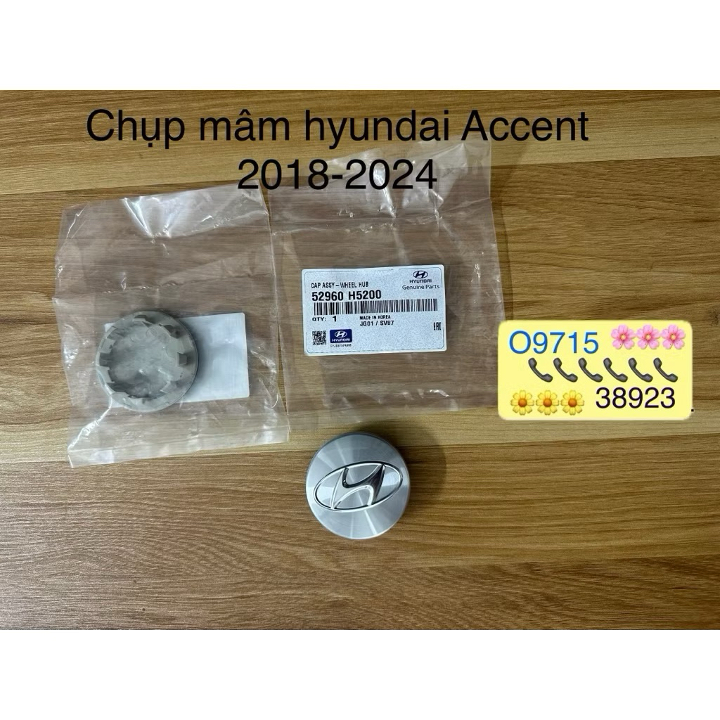 Chụp mâm hyundai Accent 2018-2024