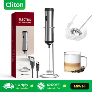 Cliton Máy đánh trứng Sữa tạo bọt cà phê hoạt động cấp thực phẩm có / không có chân đế