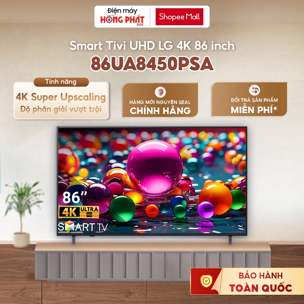 Smart Tivi LG 4K UHD AI UA8450 86 Inch - 86UA8450PSA  [Giao-Lắp HCM]