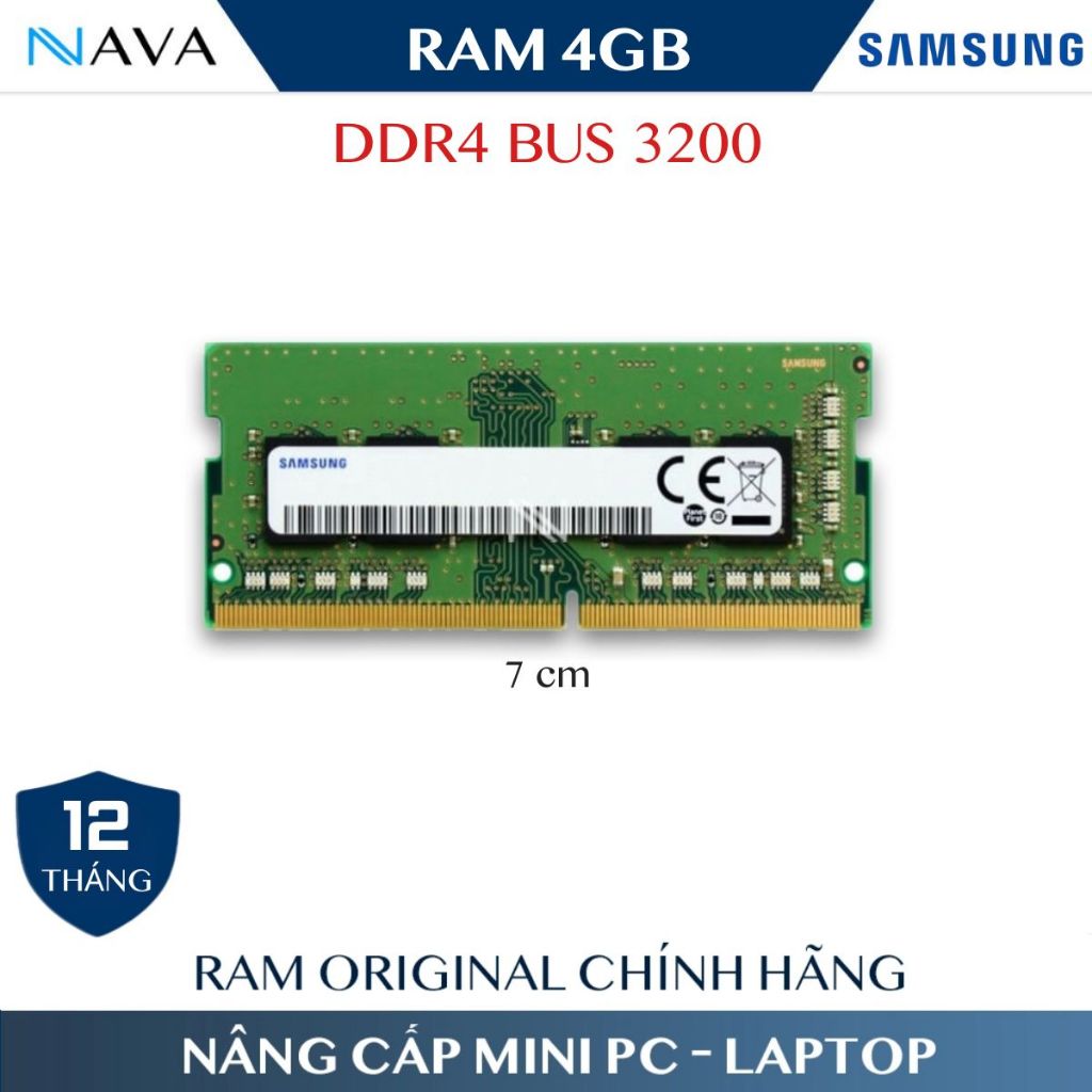 RAM SAMSUNG DDR4 3200 4GB SO - DIMM tháo máy HP, Dell, Lenovo, Tương Thích Laptop, Mini PC | BigBuy360 - bigbuy360.vn