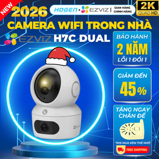 Camera WIFI EZVIZ H7C DUAL 2k+ -Xoay 360 Độ, Đàm Thoại 2 Chiều, Phát Hiện Chuyển Động, 2 Góc Nhìn