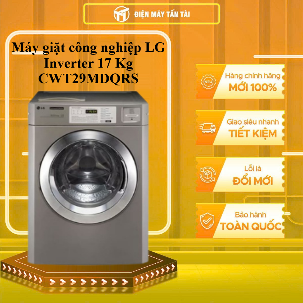CWT29MDQRS - Máy giặt công nghiệp LG Inverter 17 Kg CWT29MDQRS - GIAO TOÀN QUỐC
