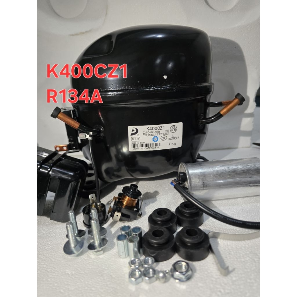 Block tủ lạnh R134a K400CZ1, máy nén tủ lạnh mono R134a