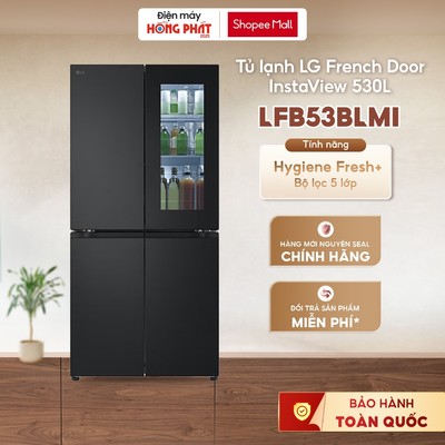 Tủ Lạnh LG French Door InstaView™ 530L LFB53BLMI Màu Đen [FREESHIP HCM]