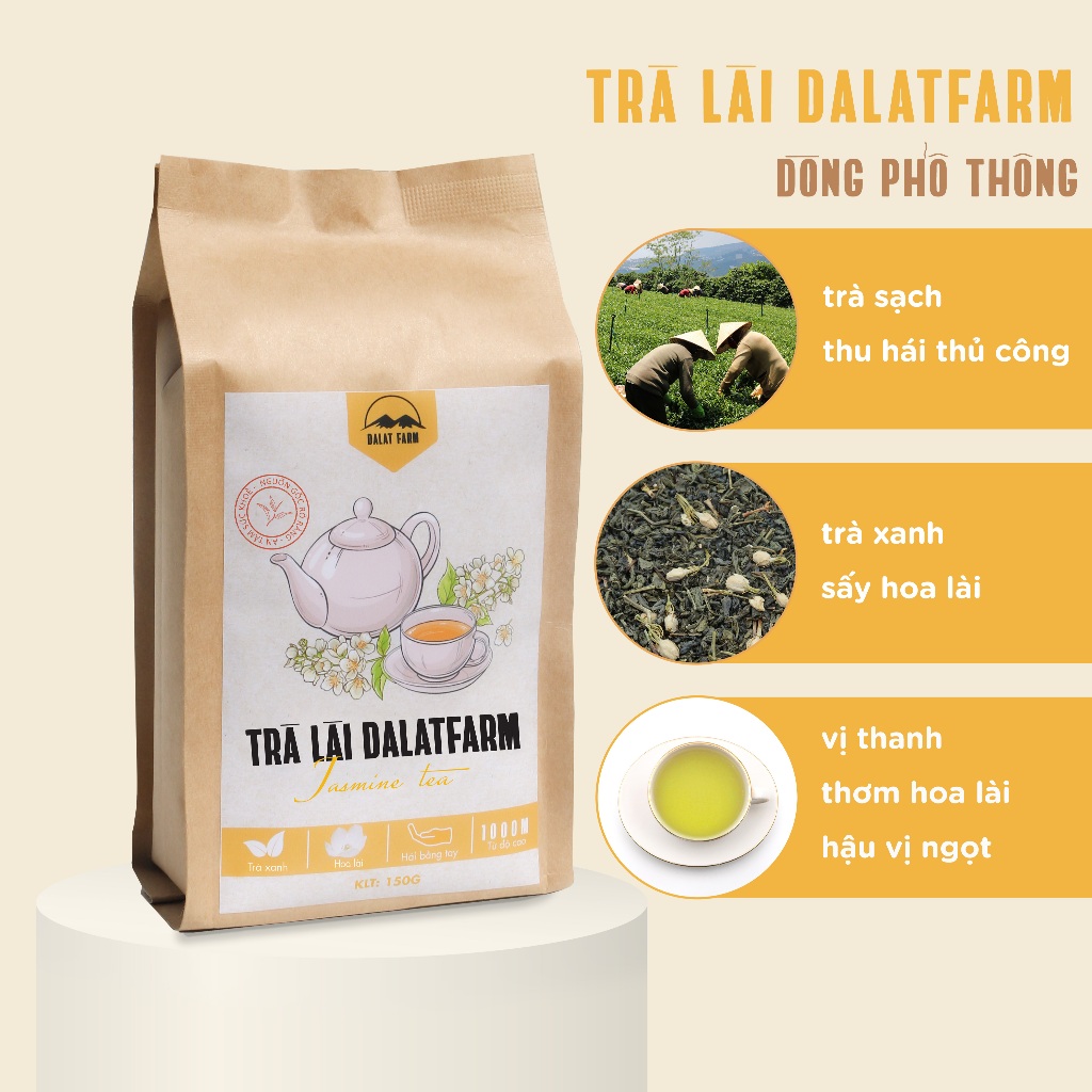 Trà Lài DalatFarm - Túi 150 g