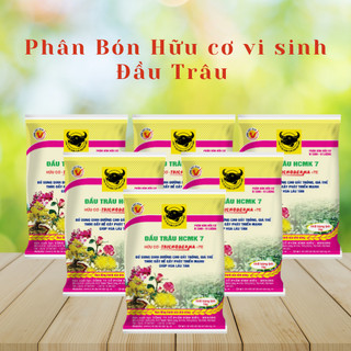 (Combo 2 gói) Phân hữu cơ vi sinh cao cấp Đầu Trâu HCMK7 (gói 1kg)  - (Vườn Sài Gòn)
