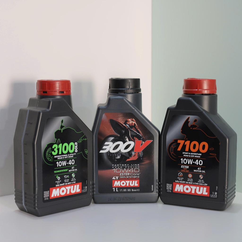 Motul 300V Và 7100 Nhớt Tổng Hợp Dành Cho Các Dòng Xe Số côn Tay Và Xe Tay Ga Các Loại Cấp Nhớt APi