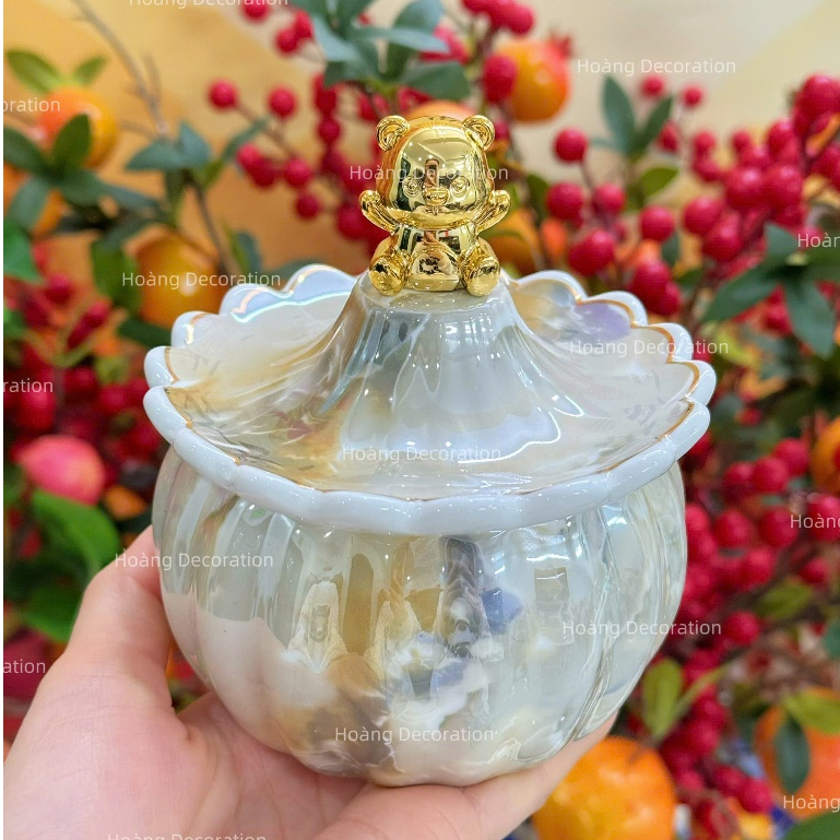 Hũ Đựng Hạt, Đựng Omai Tết, Hũ Đựng Hạt Kẹo Tết Có Nắp, Hũ Vân Đá Hũ Kẹo Tết 2026