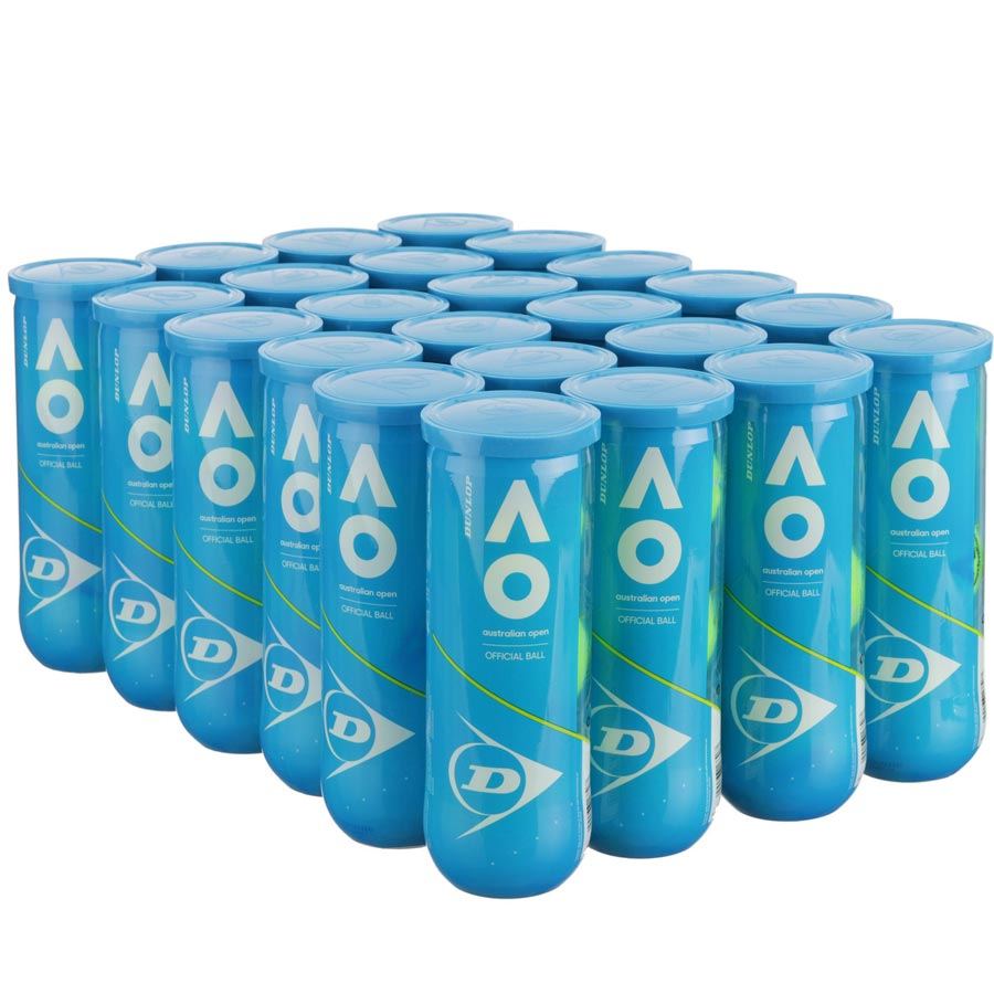 Thùng Bóng Tennis Dunlop Ao Australian open DTBAUSTRALIANOPEN3PE (Lon 3 bóng)