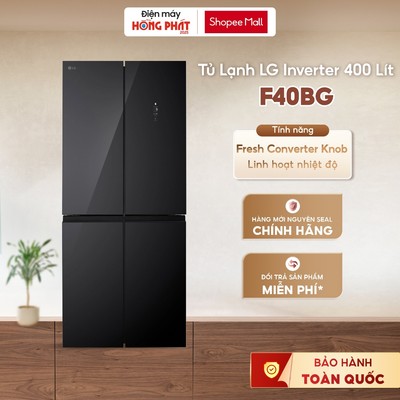 F40BG - Tủ Lạnh LG Inverter 400 Lít Multi Door F40BG - Màn hình LED cảm ứng [FREESHIP HCM]