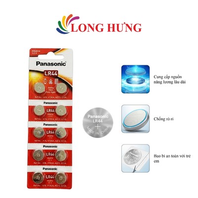 Pin nút Panasonic Alkaline 1.5V LR44VN/2B5 (2 viên/10 viên) - Hàng chính hãng