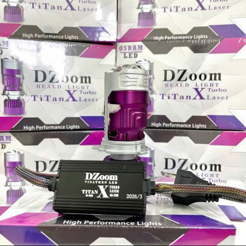 [New 2026] Bi Cầu Mini Titan X Phiên Bản V3 -70W - Lắp Zin Chân H4 Siêu Sáng, Nét Cắt Bi Độ Hình Tha