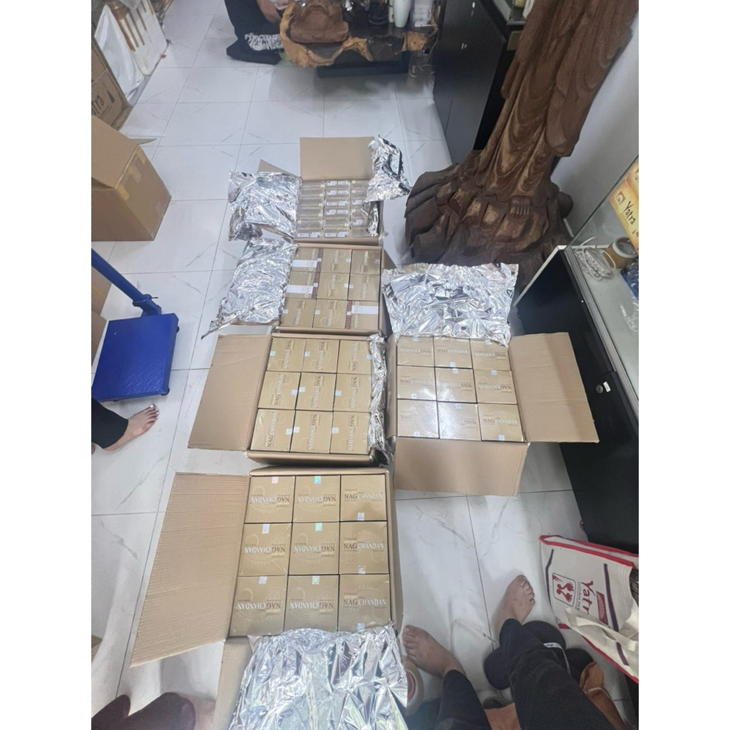 <hộp lớn> Nhang Nụ Nag ChanDan , Nhang Nụ Đàn Hương Ấn Độ - Nhang Ấn Độ, Hàng chính hãng