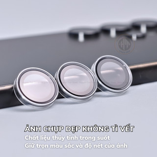 Kính Cường Lực Bảo Vệ Camera sau điện thoại Samsung S24 Ultra Viền Mỏng Có Khung Trợ Dán hãng KUZOOM