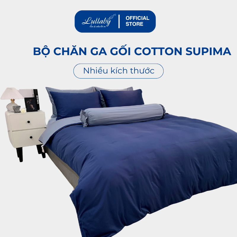 Chăn Ga Gối Cotton Supima Lullaby Xám 05/06