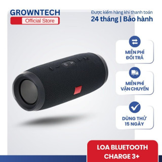 Loa bluetooth nghe nhạc tích hợp gọi điện GrownTech charge 3+ mini chống nước vỏ nhôm cao cấp