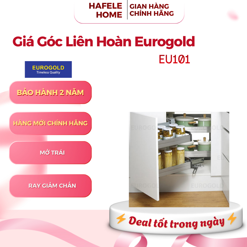 Giá Liên Hoàn Eurogold EU101 – Khung Thép Sơn Tĩnh Điện – Inox Mạ Crom – Chịu Tải Lớn - EEH