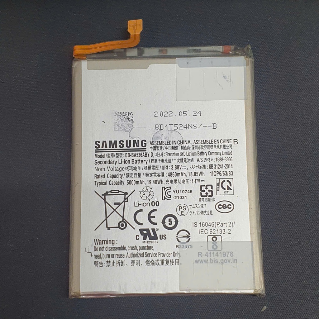 Pin EB-BA536ABY Samsung Galaxy A33 5G / SM-A336B Zin tháo máy chính hãng