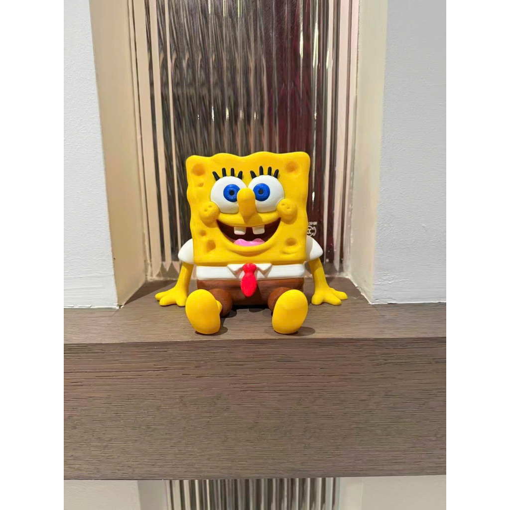 Mô Hình SpongeBob SquarePants (Bọt Biển) Cười Tươi - Figure SpongeBob Decor Bàn Học, Case PC Siêu Hà