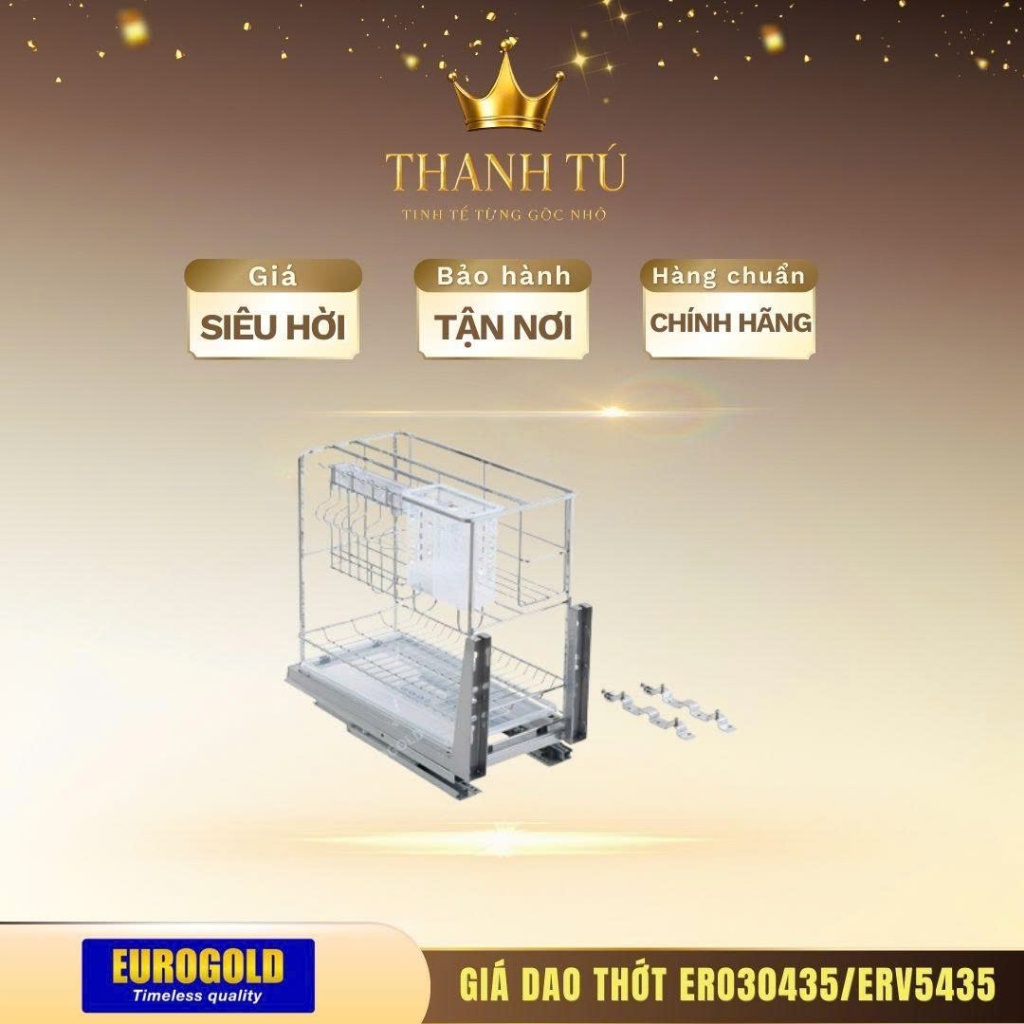 Giá Dao Thớt Eurogold EERO30435/EERV5435An Toàn, Bền Bỉ, Giúp Bếp Luôn Ngăn Nắp