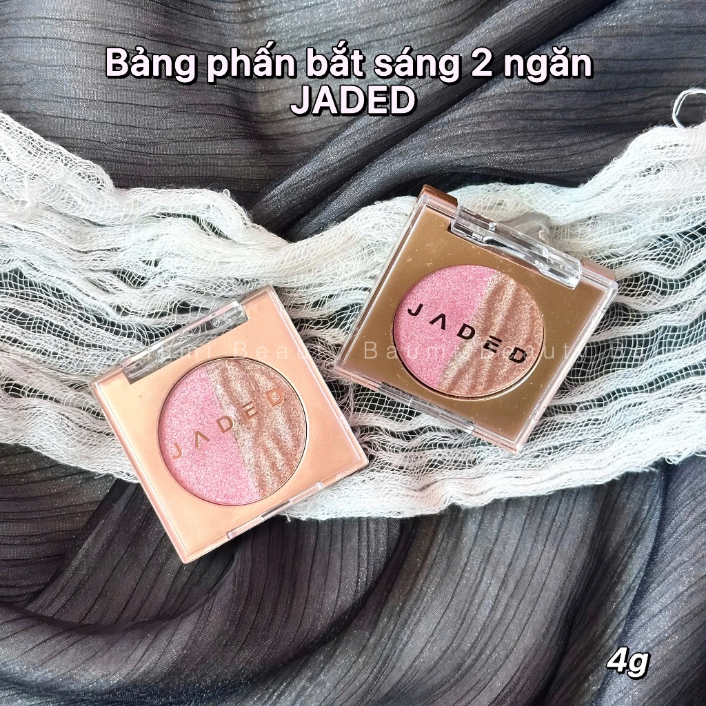Phấn bắt sáng/highlight 2 ngăn JADED 4g - Nội Đia Trung