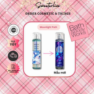 [BILL US] MOONLIGHT PATH Body Mist - Bộ xịt thơm toàn thân BATH & BODY WORKS