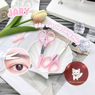 [JARY] Kéo Tỉa Lông Mày Jary, Cắt Lông Mi Giả Hồng Pastel, Eyebrown Scissors