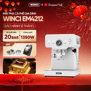 [Bao Gồm VAT] Máy pha cà phê Espresso Winci EM4212, vòi đánh sữa pha latte, cappuccino. Bảo hành 1 năm.