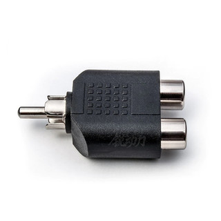 Rắc chia AV từ 1 ra 2 - Jack màu đen chia 1 đầu hoa sen đực ra 2 đầu hoa sen cái