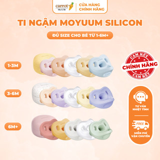 Ti Giả Moyuum Silicon Hàn Quốc Cao Cấp, Siêu Mềm Mại Cho Bé Kèm Hộp - Đủ Size