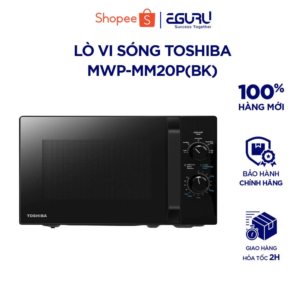 Lò Vi Sóng Toshiba MW2-MM20P(BK) |  MWP-MM20P(BK) - Dung Tích 20 lít - Công Suất 700W - BH Chính Hãn