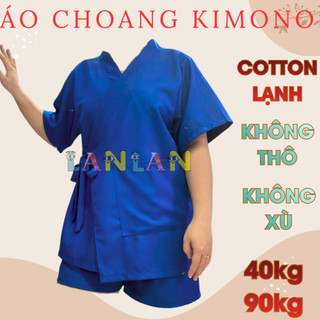 Bộ Đồ Kimono Nam Nữ-KHÔNG VIỀN-Đồ Xông Hơi-Đồ Massage Nam Nữ-Cotton Lạnh Cao Cấp-Quần Short Tay Ngắn