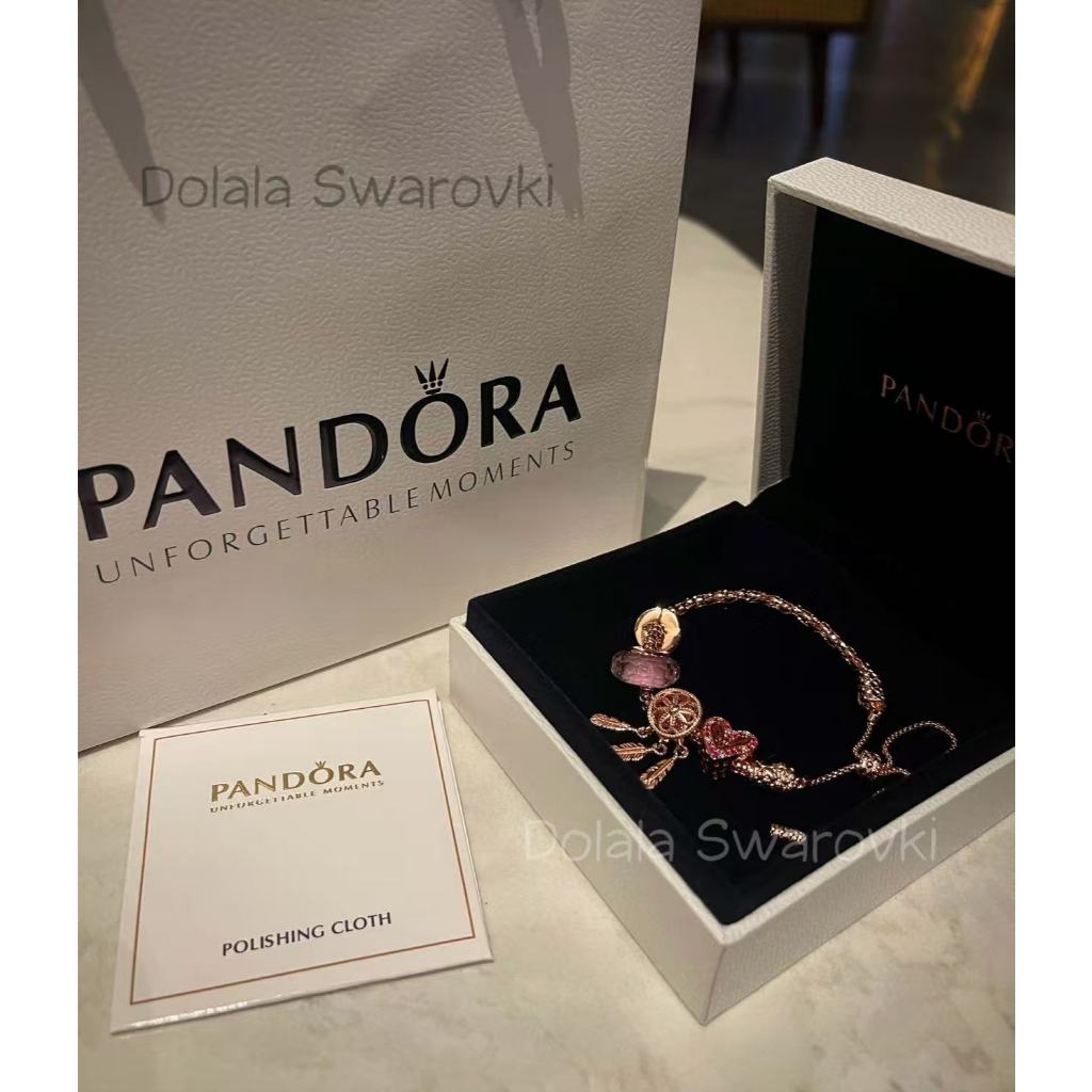 [Chính hãng] Vòng tay Pandora mix sẵn charm - Full box - Ảnh thật