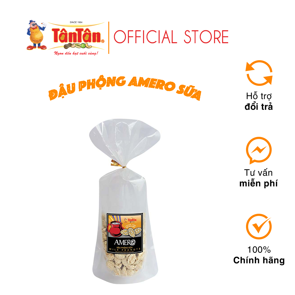 Đậu Phộng Amero Sữa Tân Tân túi 100g