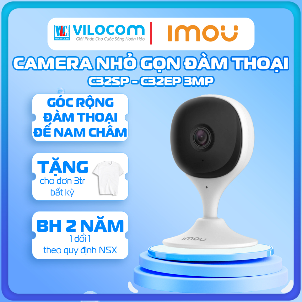 Camera C32SP C22SP IP hồng ngoại không dây 3.0 2.0 Megapixel DAHUA IPC-C22SP-IMOU - Hàng Chính Hãng
