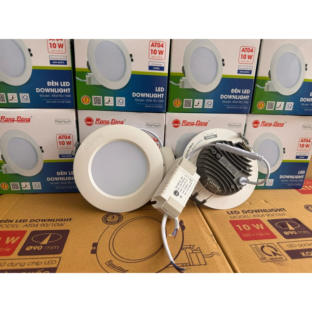 Đèn LED âm trần Downlight AT04 10w/90 Rạng Đông