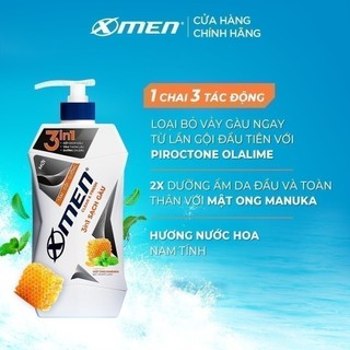 [KOL x XMEN] Tắm gội dưỡng Xmen Clean & Fresh 3in1 Sạch Gàu 610g + Tắm gội Coffee 150g