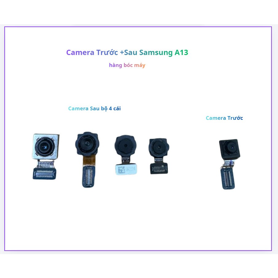 Camera trước +sau ss a13,zin bóc máy