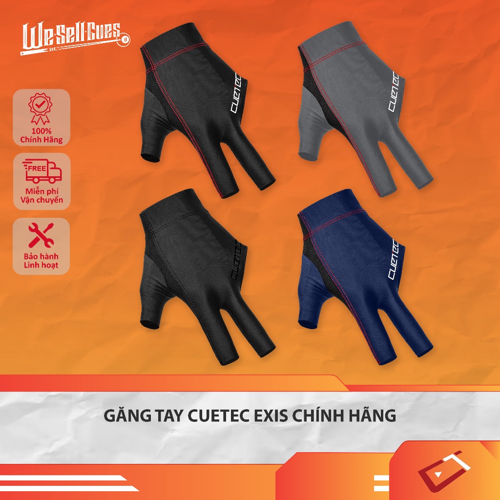 Găng Tay Cuetec Axis Chính Hãng - Nhiều Màu