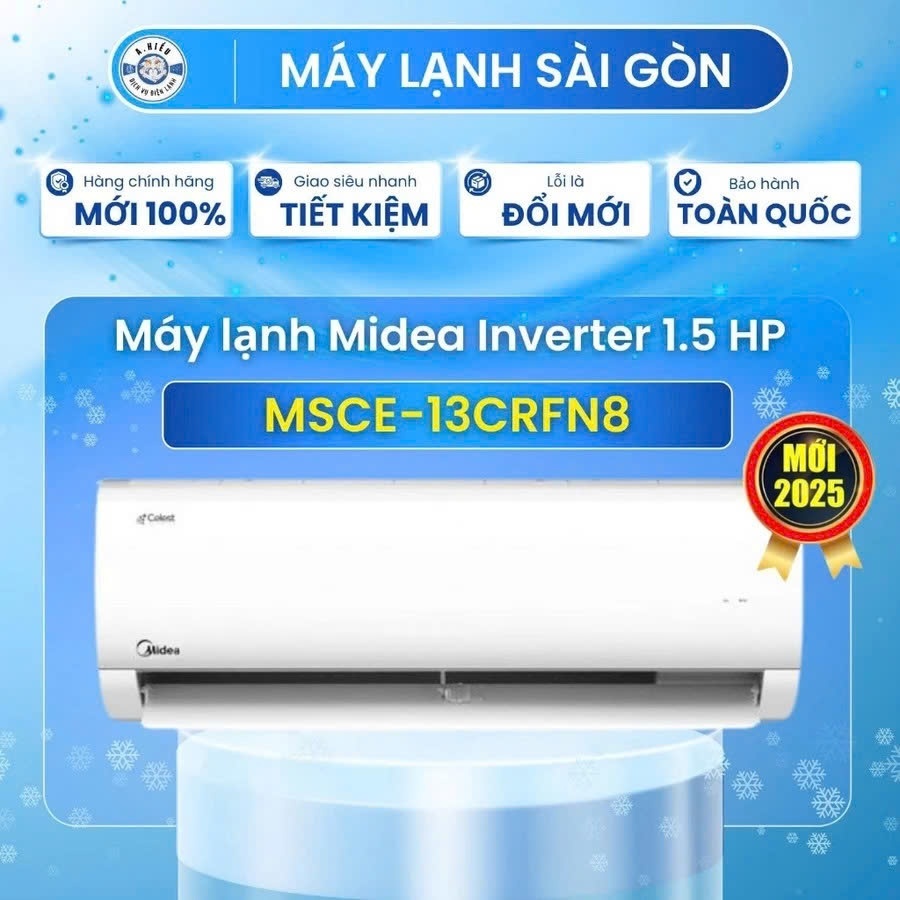 ❄️ Máy Lạnh Midea Inverter 1.5 HP MSCE-13CRFN8 – Làm Lạnh Nhanh, Tiết Kiệm Điện Vượt Trội