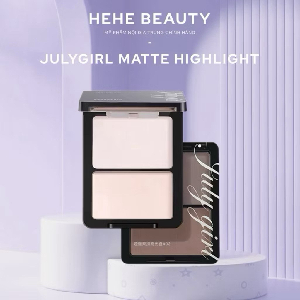 (Link mới) JULYGIRL - Phấn Highlight Lì JulyGirl, phấn bắt sáng lì JulyGirl có nhũ mịn