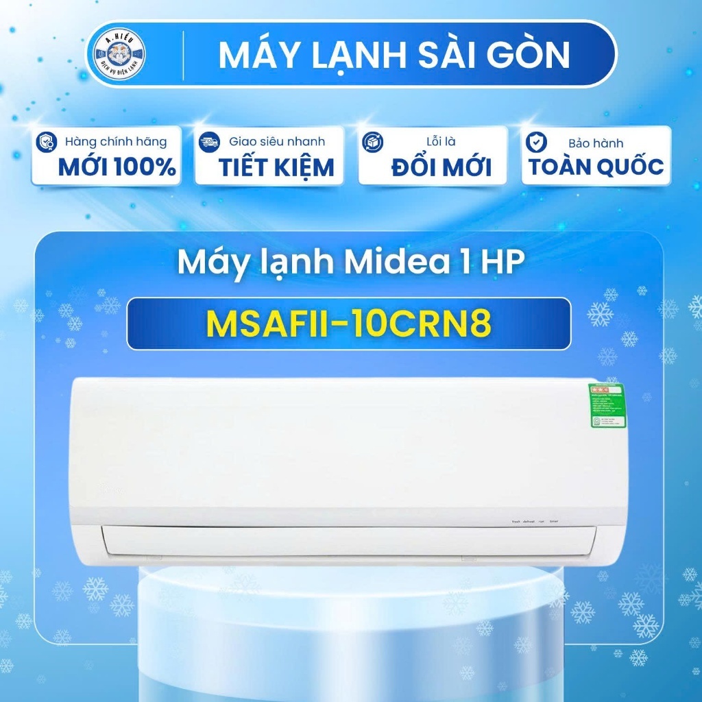 ❄️ MÁY LẠNH MIDEA MONO 1 HP MSAFII-10CRN8 – LÀM MÁT NHANH, GIÁ TỐT, DỄ SỬ DỤNG