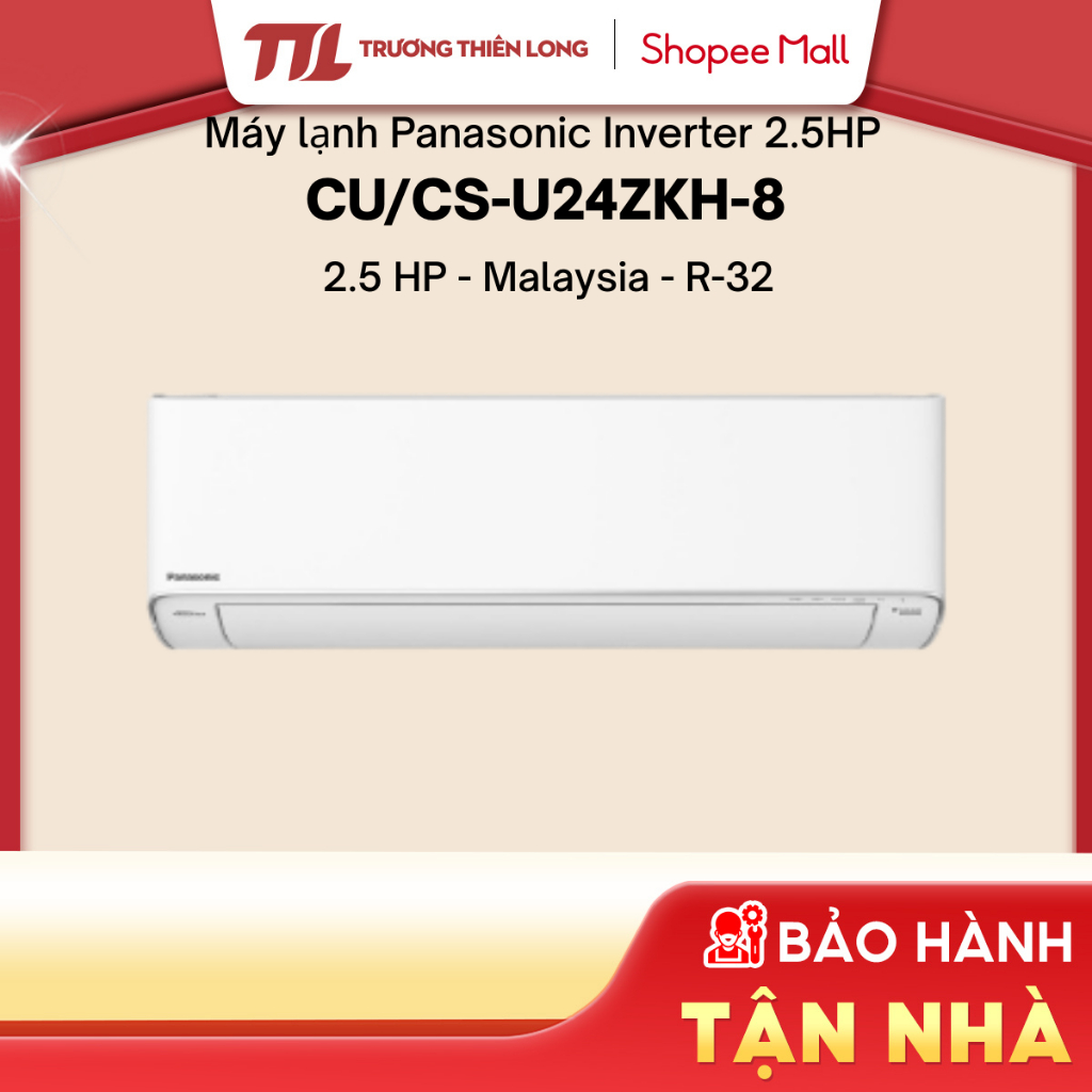 CU/CS-U9ZKH-8 | CU/CS-U24ZKH-8 - Máy Lạnh Panasonic Dòng U (ZKH-8) 1 Chiều Inverter [FREESHIP HCM]
