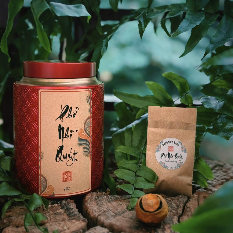 Trà Phổ Nhĩ quýt rừng từ búp trà shan nõn, Phổ nhĩ 2022 - Ecofarm